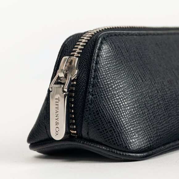 Tiffany & Co. Black Saffiano Leather Pencil Case - Picture 7 of 9